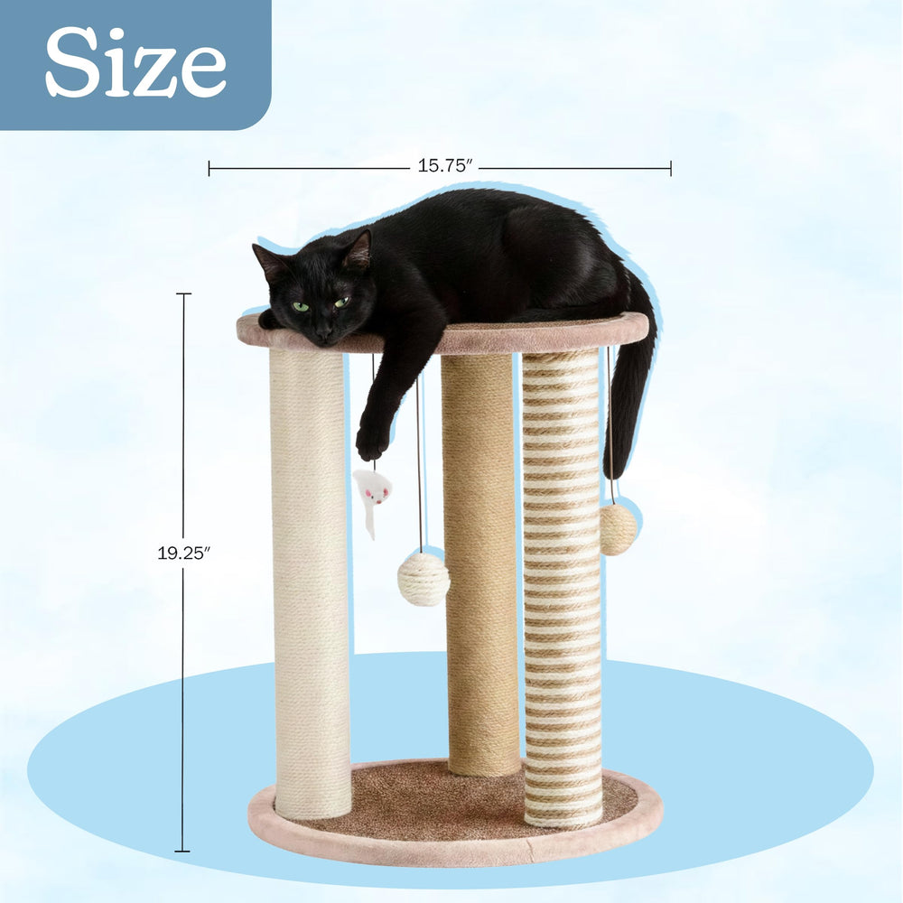 PETMAKER indoor cat furniture deterrent helps redirect scratching away from belongings.