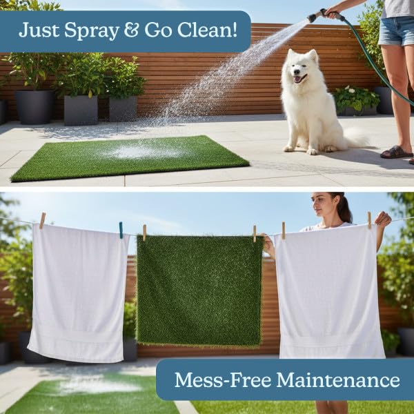 PETMAKER indoor-outdoor potty area suitable for apartments, balconies, and crates.