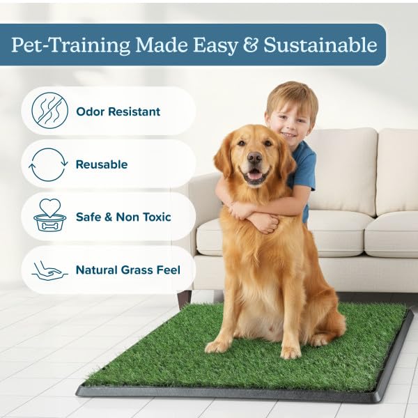PETMAKER pee pad holder tray-compatible pads simplify swapping during cleaning.