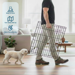 Durable heavy gauge wire of PETMAKER playpen with weather-resistant finish