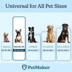 PETMAKER sherpa fleece side offers cozy warmth for pets on daily lounging.