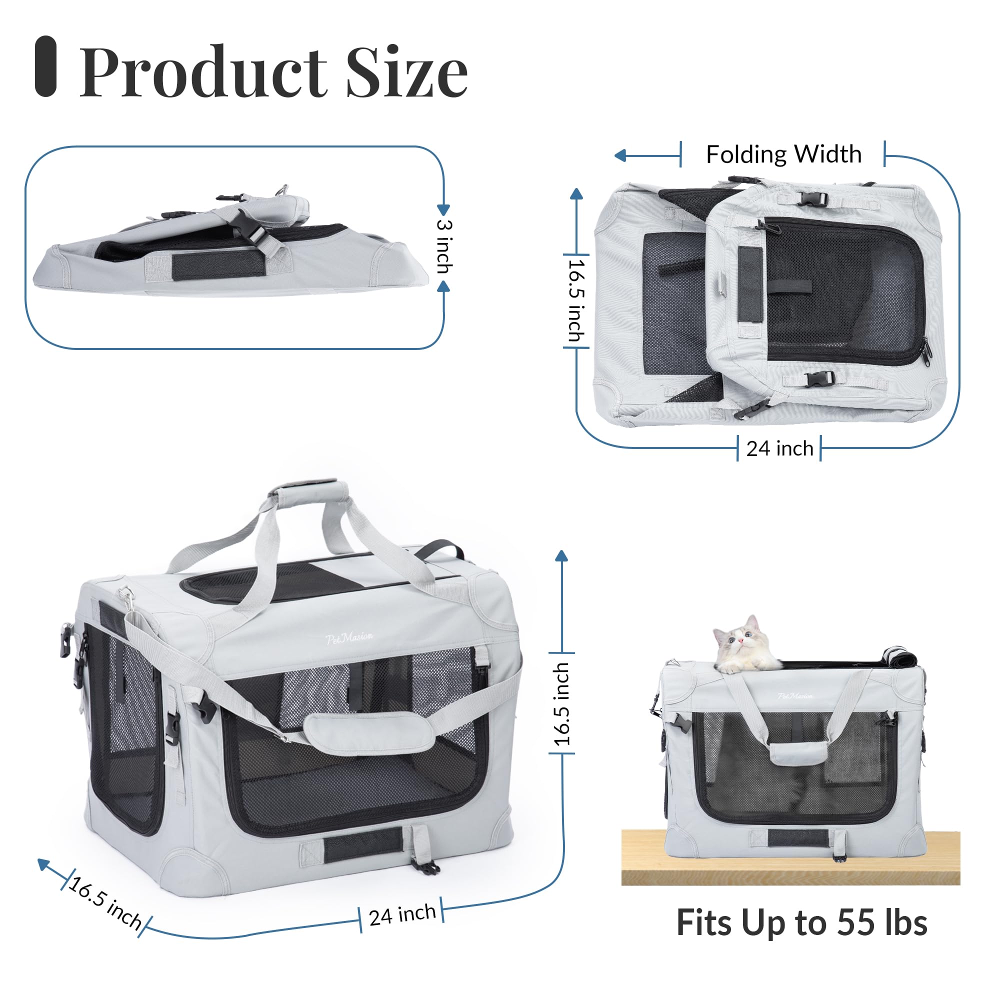 PetMansion five-sided mesh for airflow and pet visibility