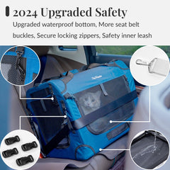 PetMasion waterproof bottom liner protecting car seats on trips