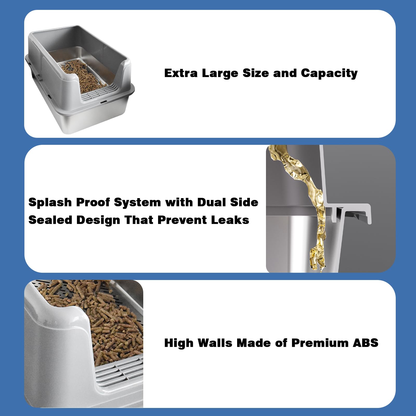 Petmarket easy-cleanup-accessories simplify waste separation and liner changes.