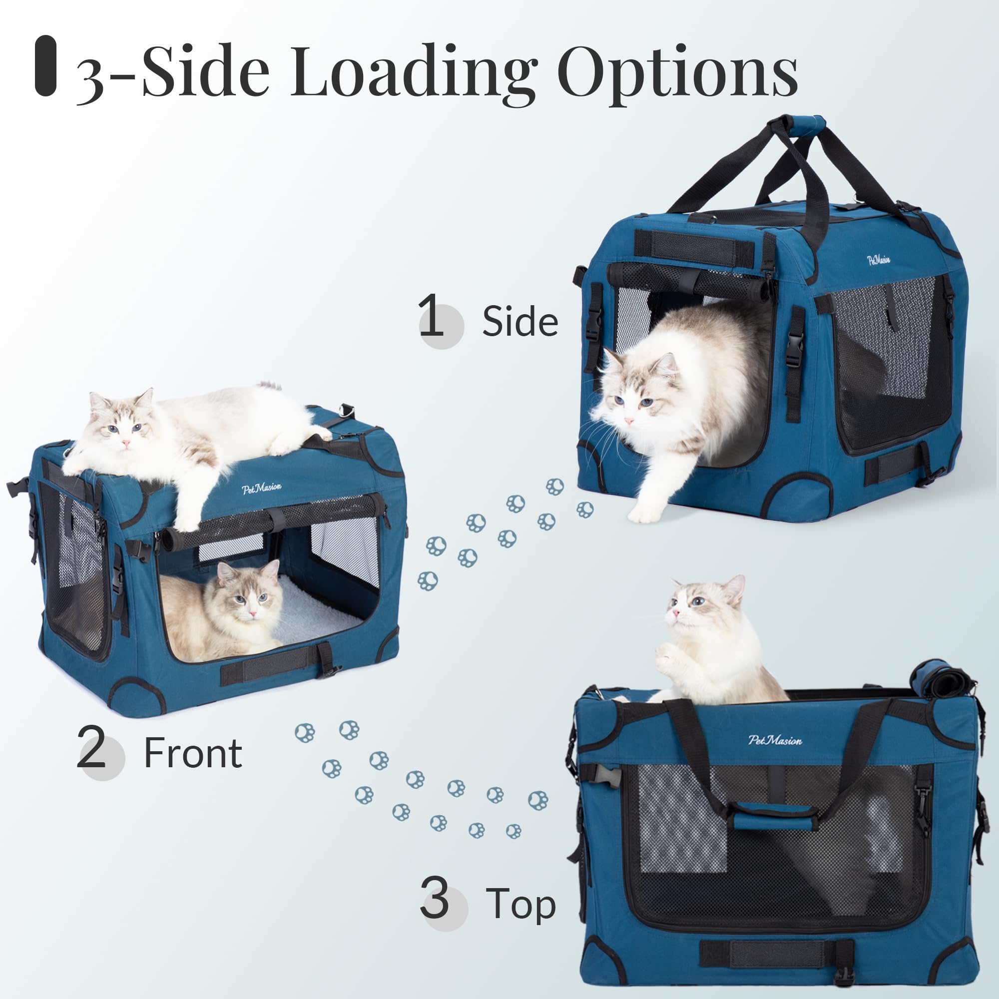 PetMasion breathable five-sided mesh walls promote airflow and comfort.