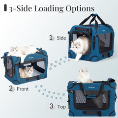 PetMasion extralarge cat carrier car belt clips keep secure travel