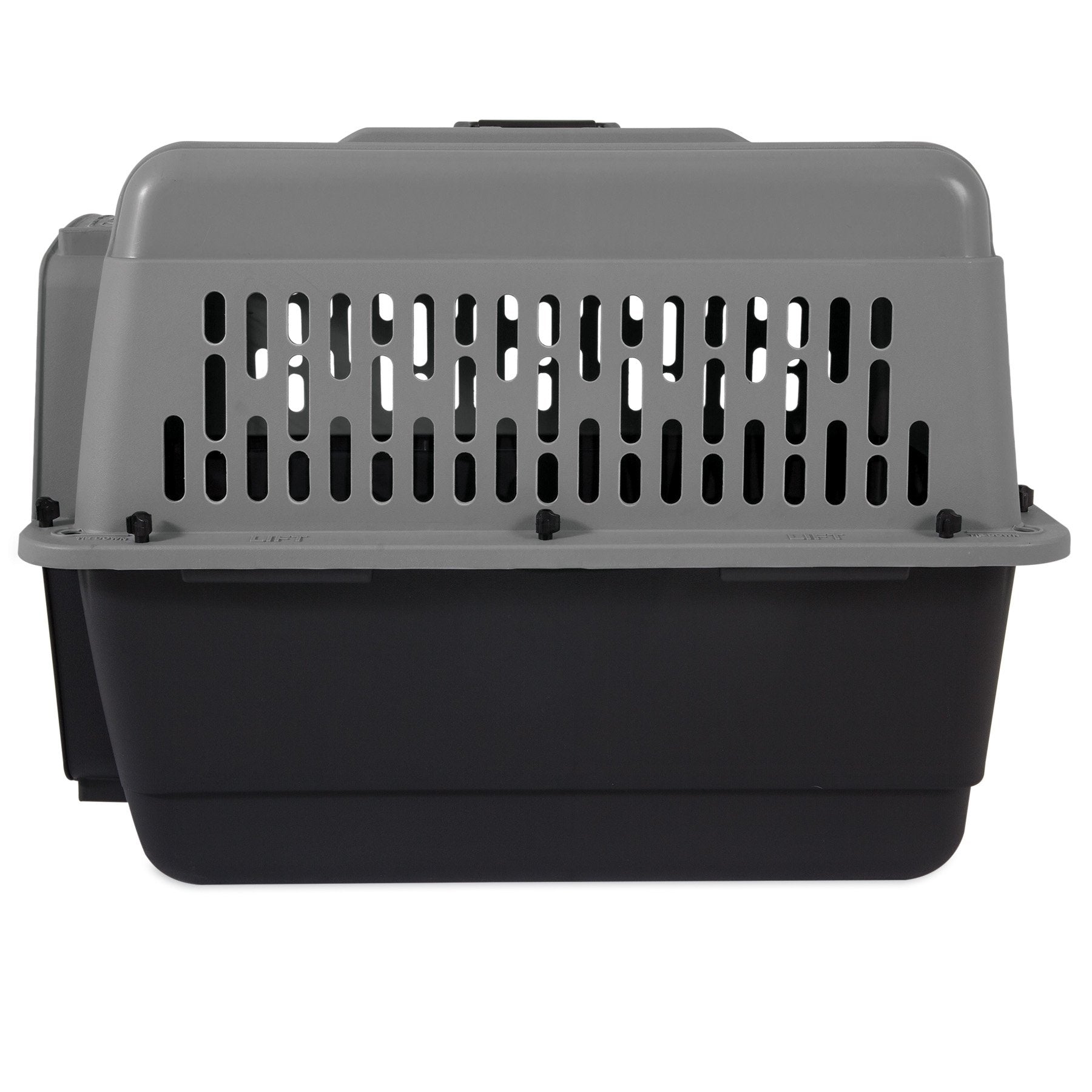 Petmate Aspen Pet Kennel with three-sided ventilation for airflow.