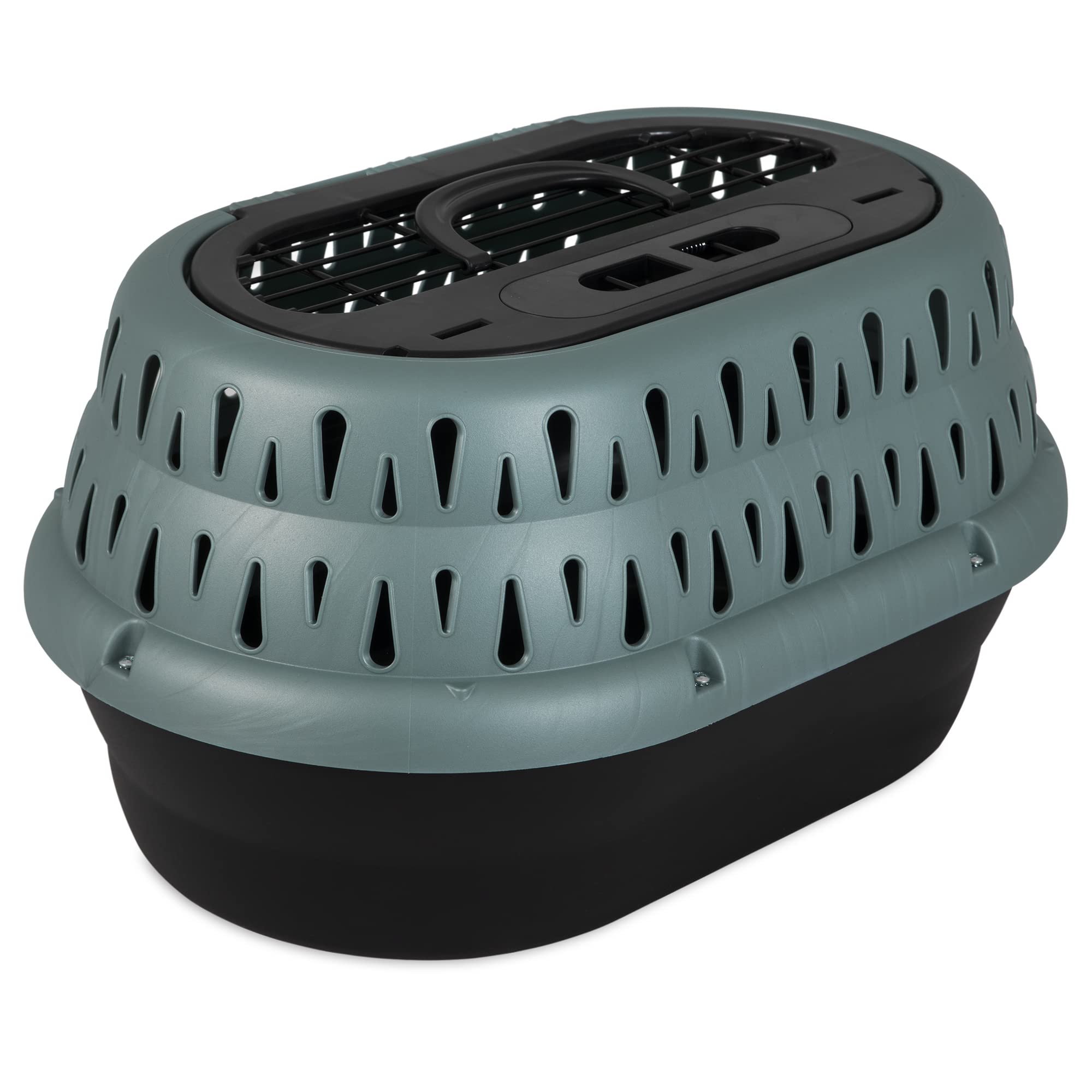 Petmate One-Door Kennel with front-loading access for easy placement.