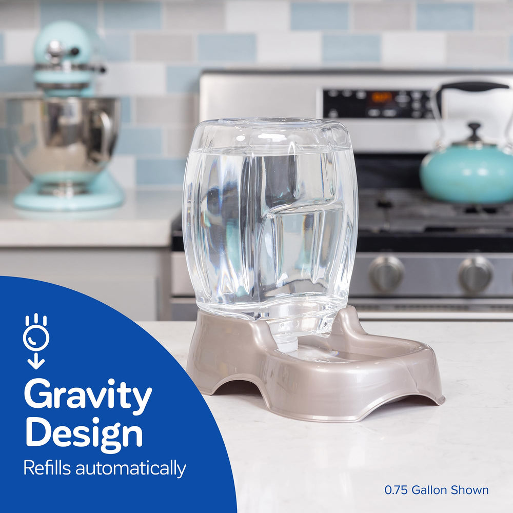 Petmate Pet Cafe spill-free design with easy-grab cutouts reduces spills