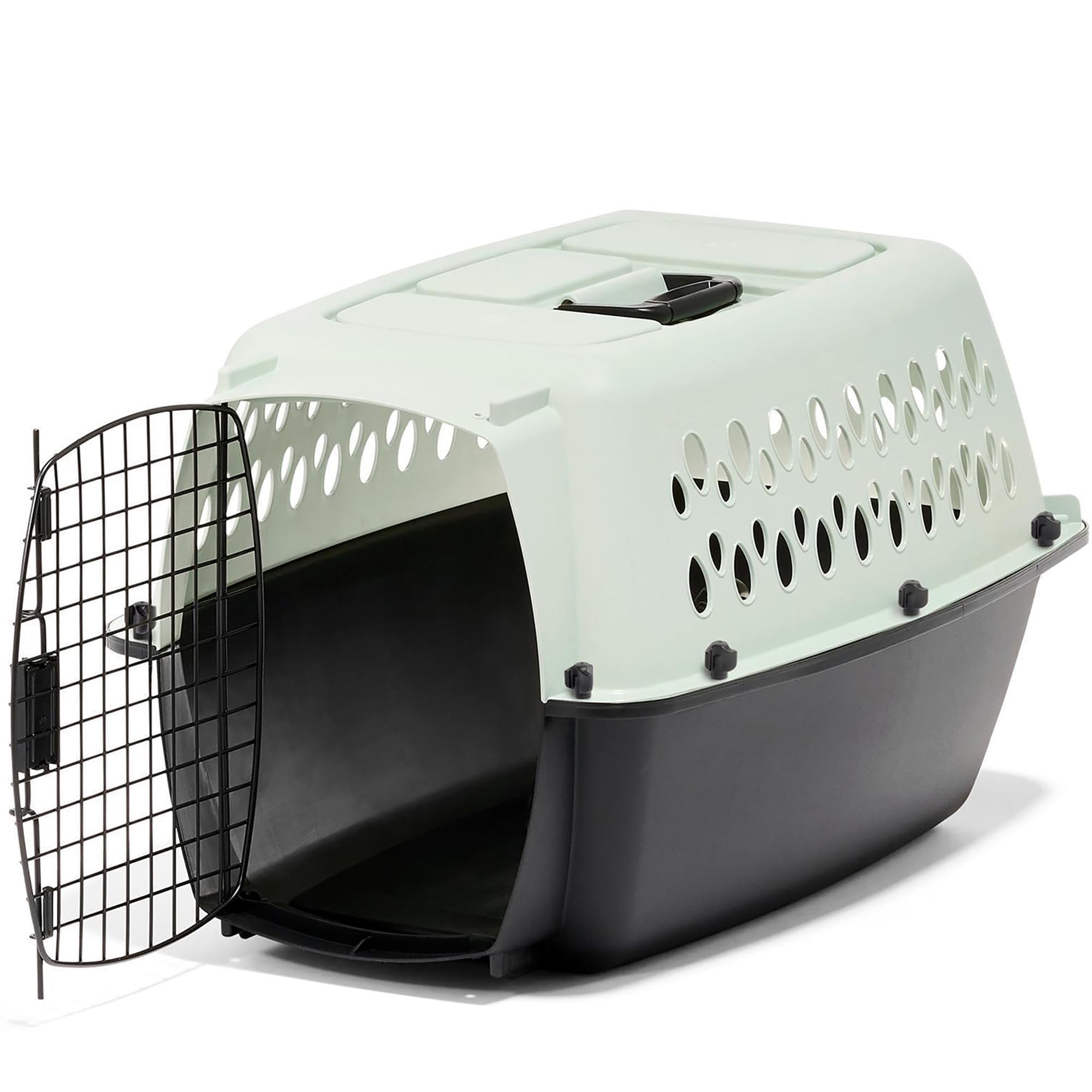 Petmate Pet Porter Fashion Dog Kennel shows sturdy construction for safe travel and easy setup.