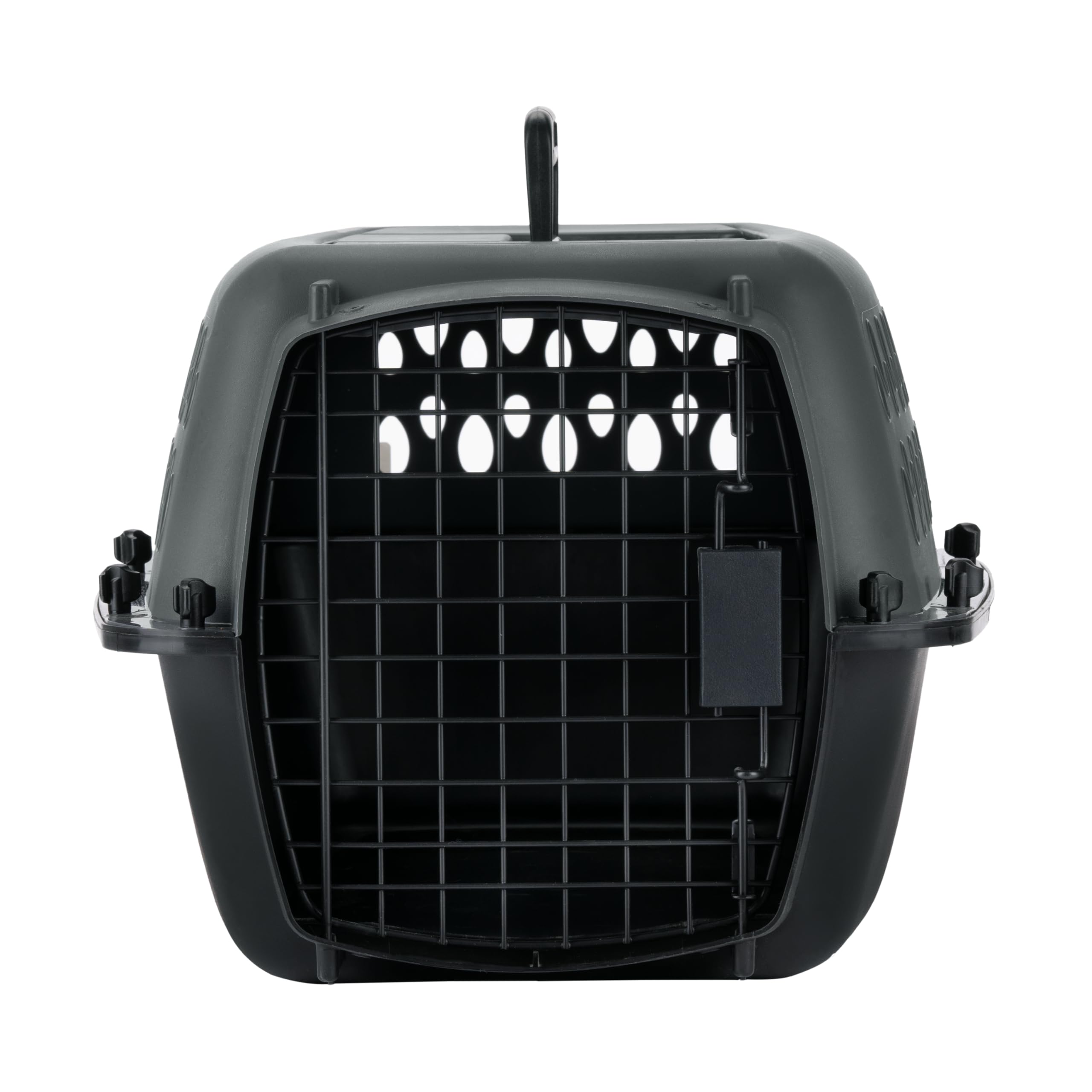 Petmate Pet Porter 23-inch front view shows sturdy crate for small dogs and travel use