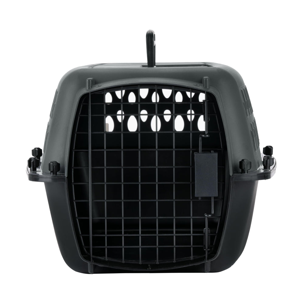 Petmate Pet Porter 23-inch front view shows sturdy crate for small dogs and travel use