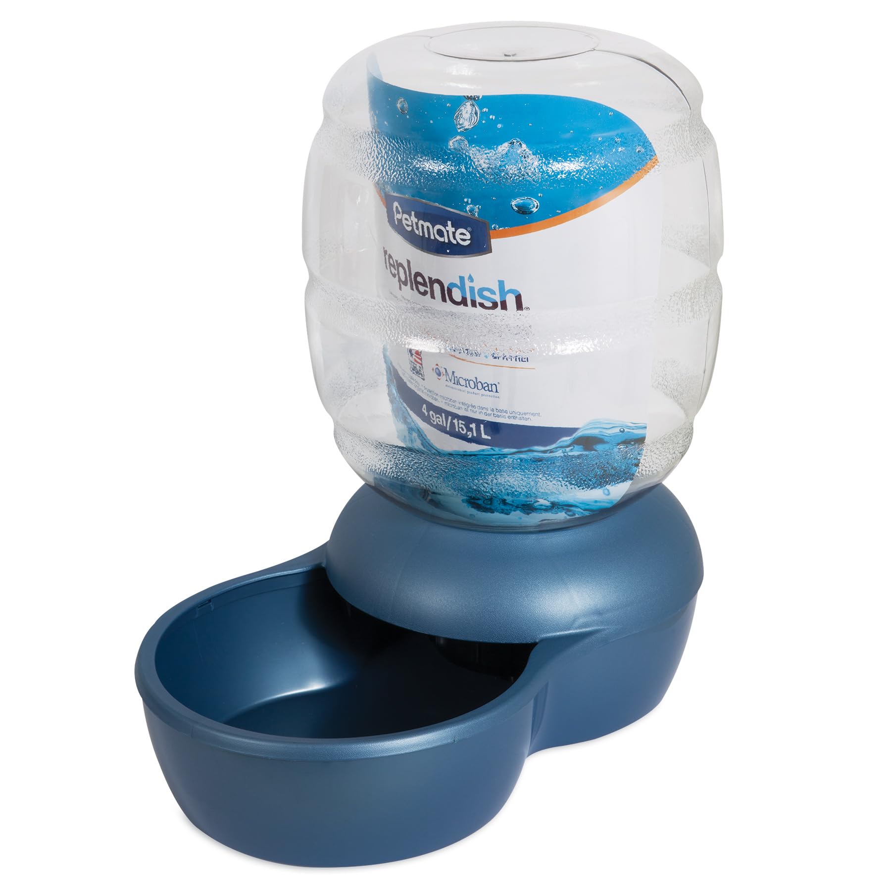 Petmate Replendish 4-gallon bottle and base ready for easy refills.