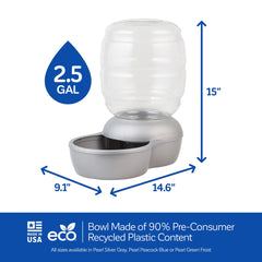 Petmate Replendish gravity-dispense action supports continuous access to water