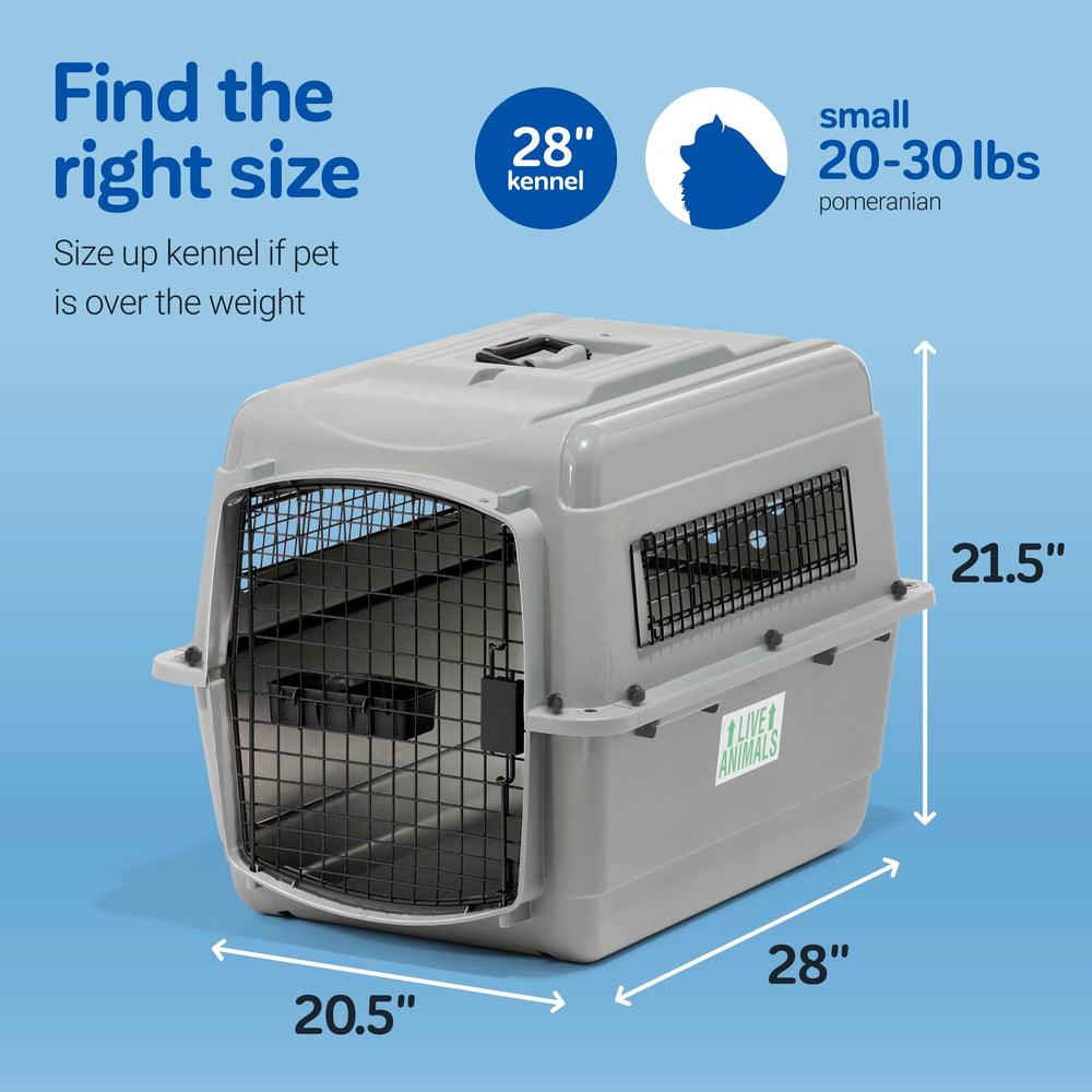 Petmate Sky Kennel USA-made EcoTEC plastic for durable construction