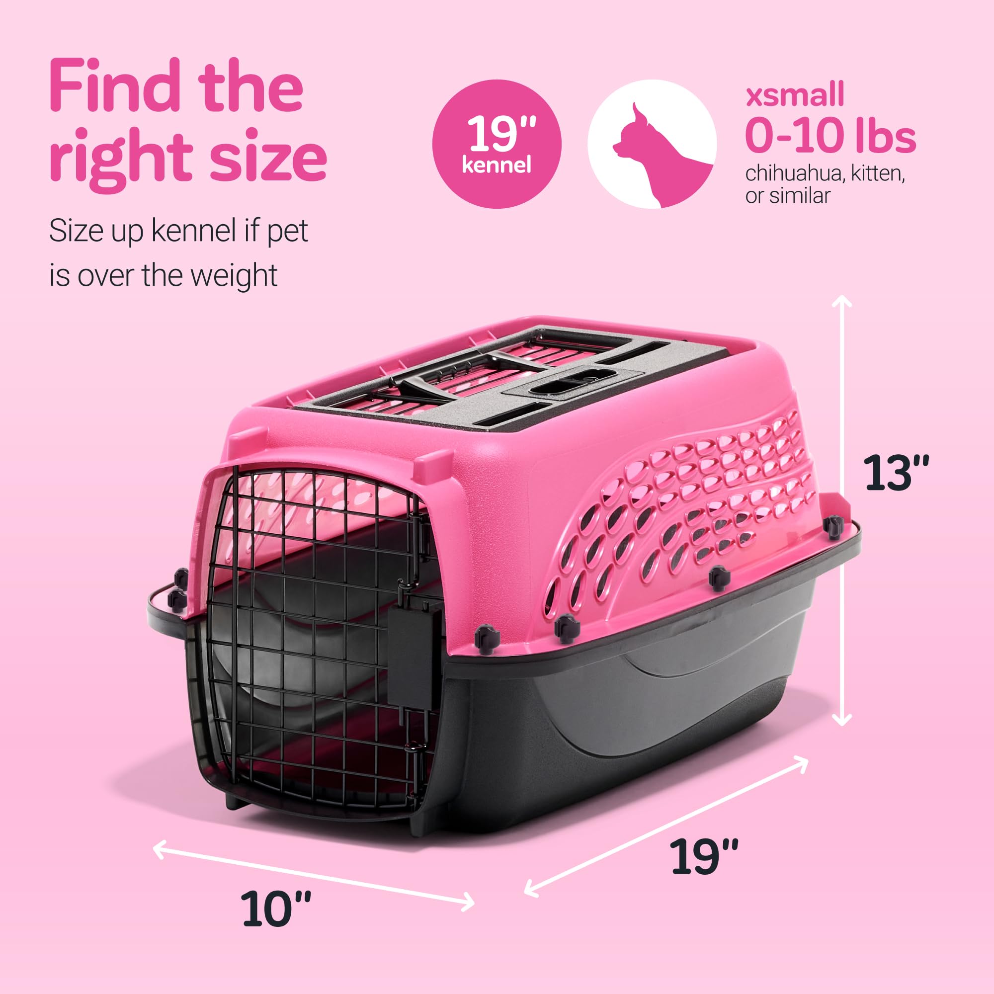 Petmate stay-dry moat helps keep pets dry during travel.