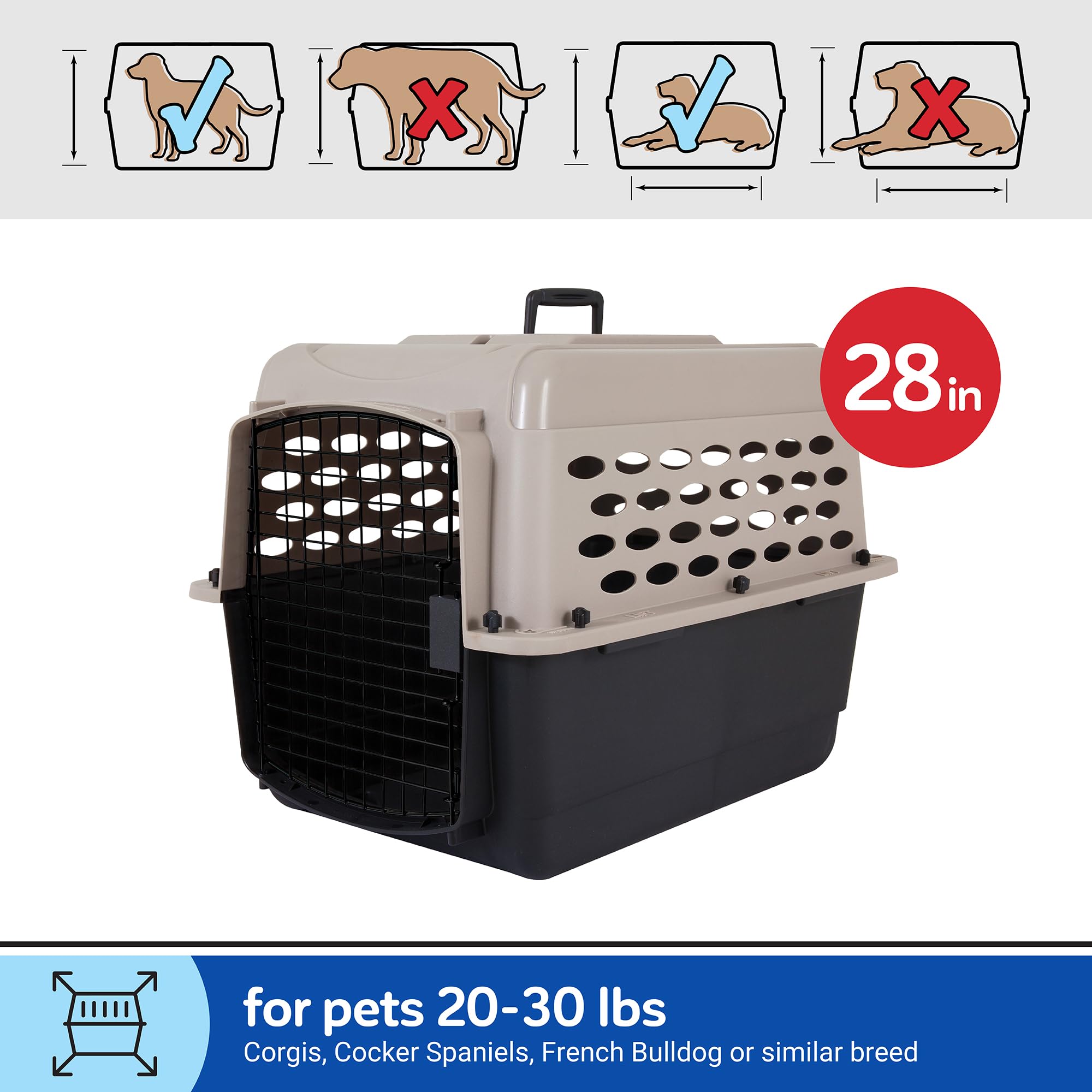 Petmate Vari Dog Kennel airline-friendly design for travel