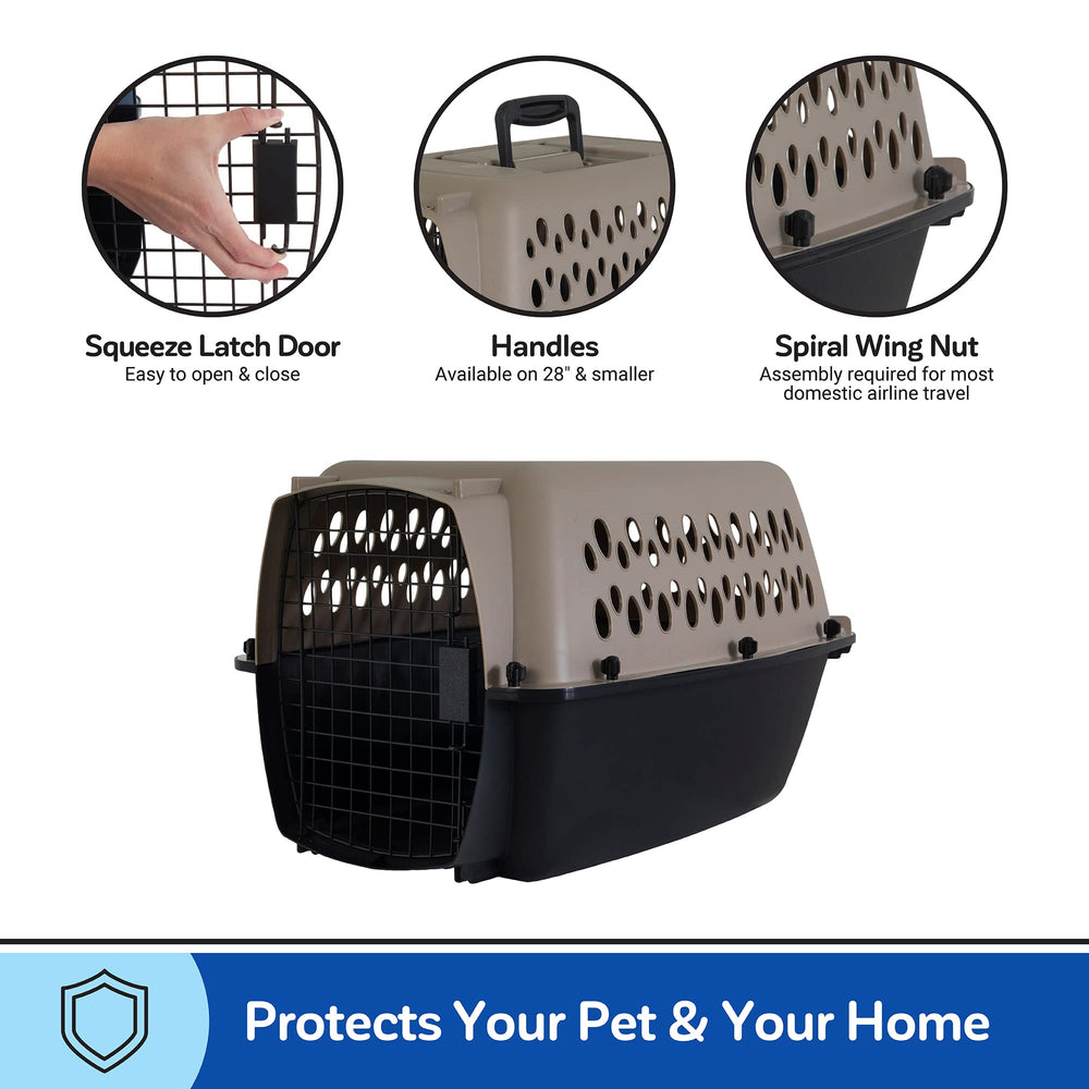 Petmate Vari Dog Kennel easy-open latch for quick access