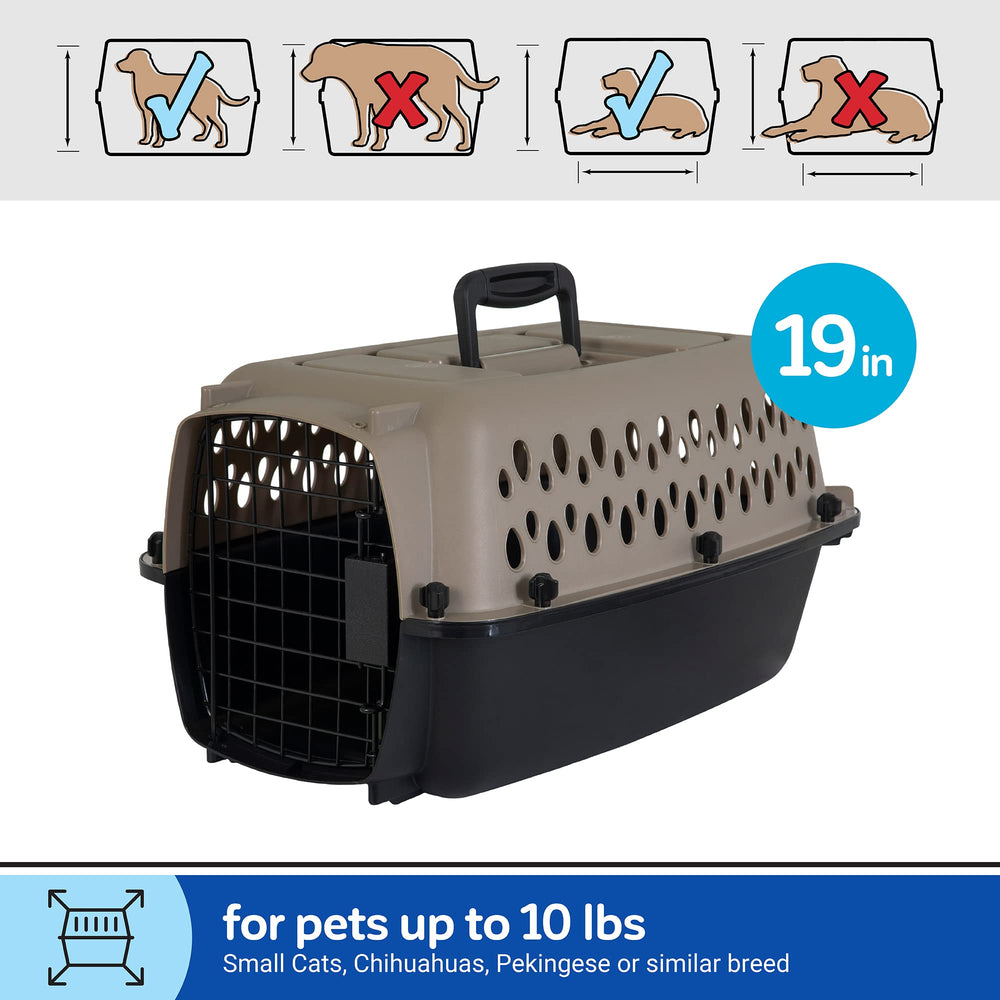Petmate Vari Dog Kennel four-sided ventilation for comfort during travel.