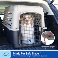 Petmate Vari Dog Kennel interior 32.5 by 22.2 by 26 inches for roomy movement.