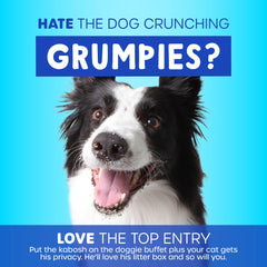 Petmate wide top-entry opening supports large cats comfortably.