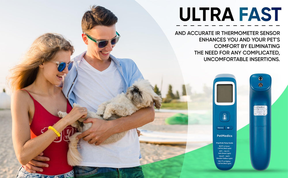PetMedics compact pet thermometer for convenient on-the-go checks