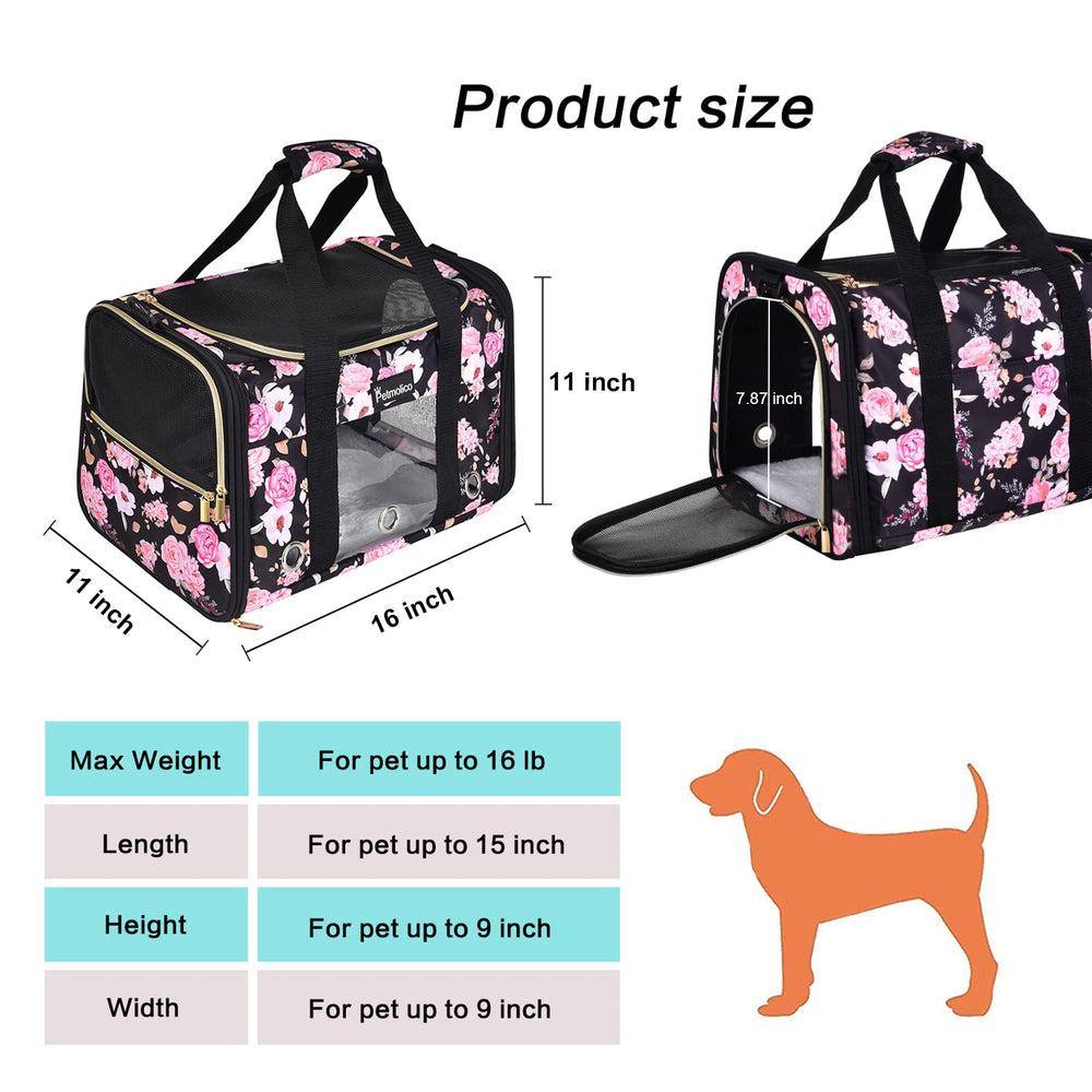 Petmolico shoulder strap enables hands free carrying on the go