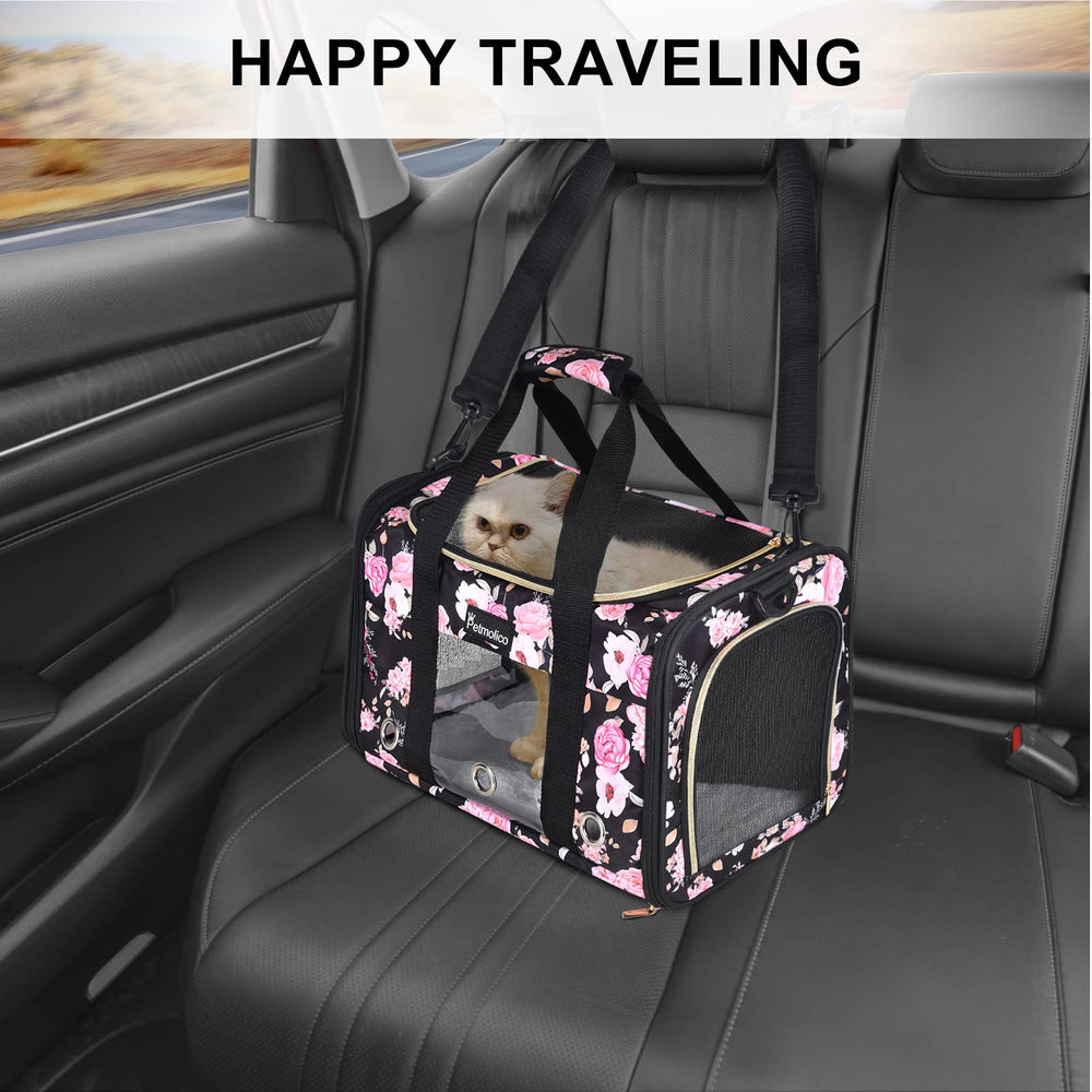 Petmolico car travel compatibility helps secure the carrier in vehicles
