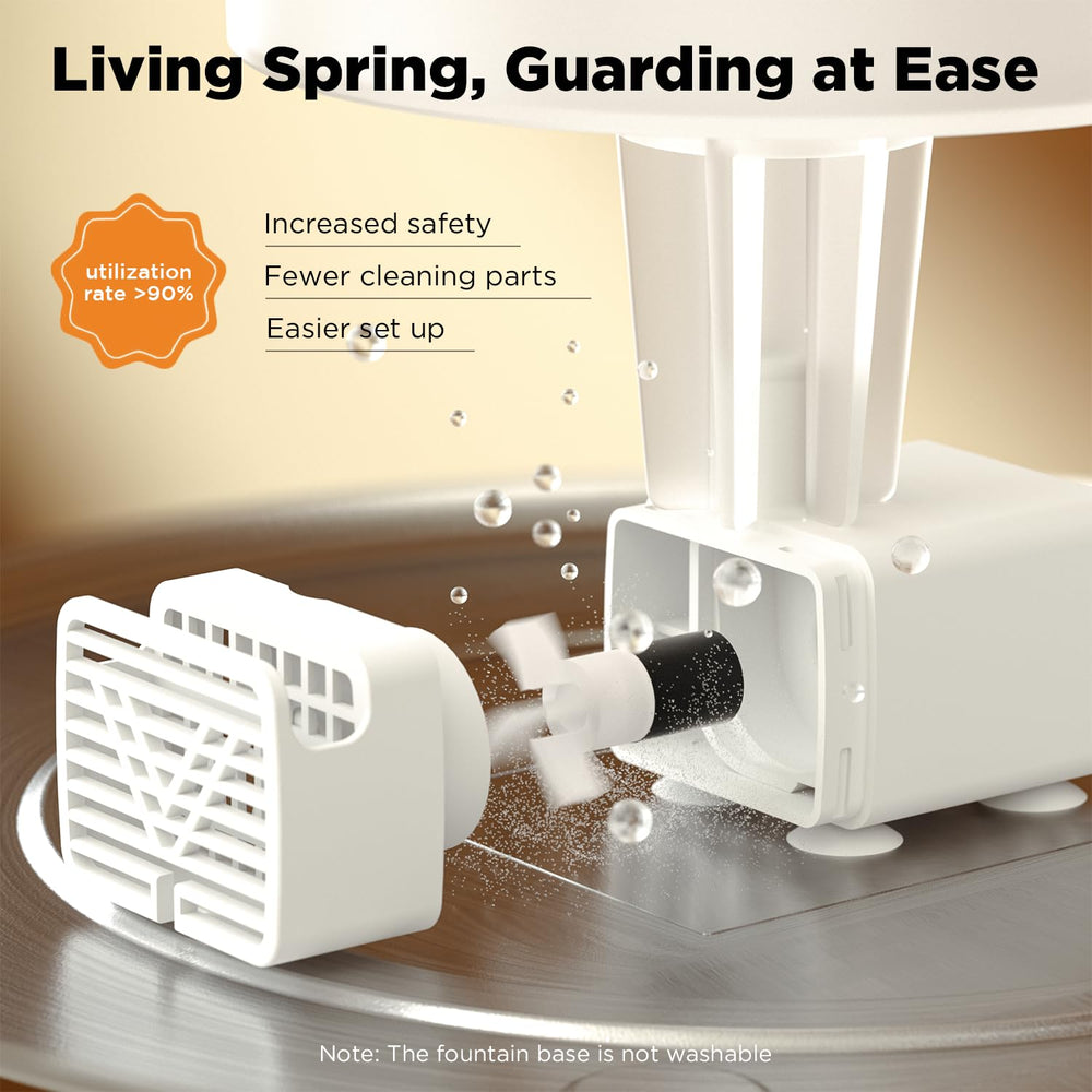 PetMuch white LED light illuminates the water for visibility