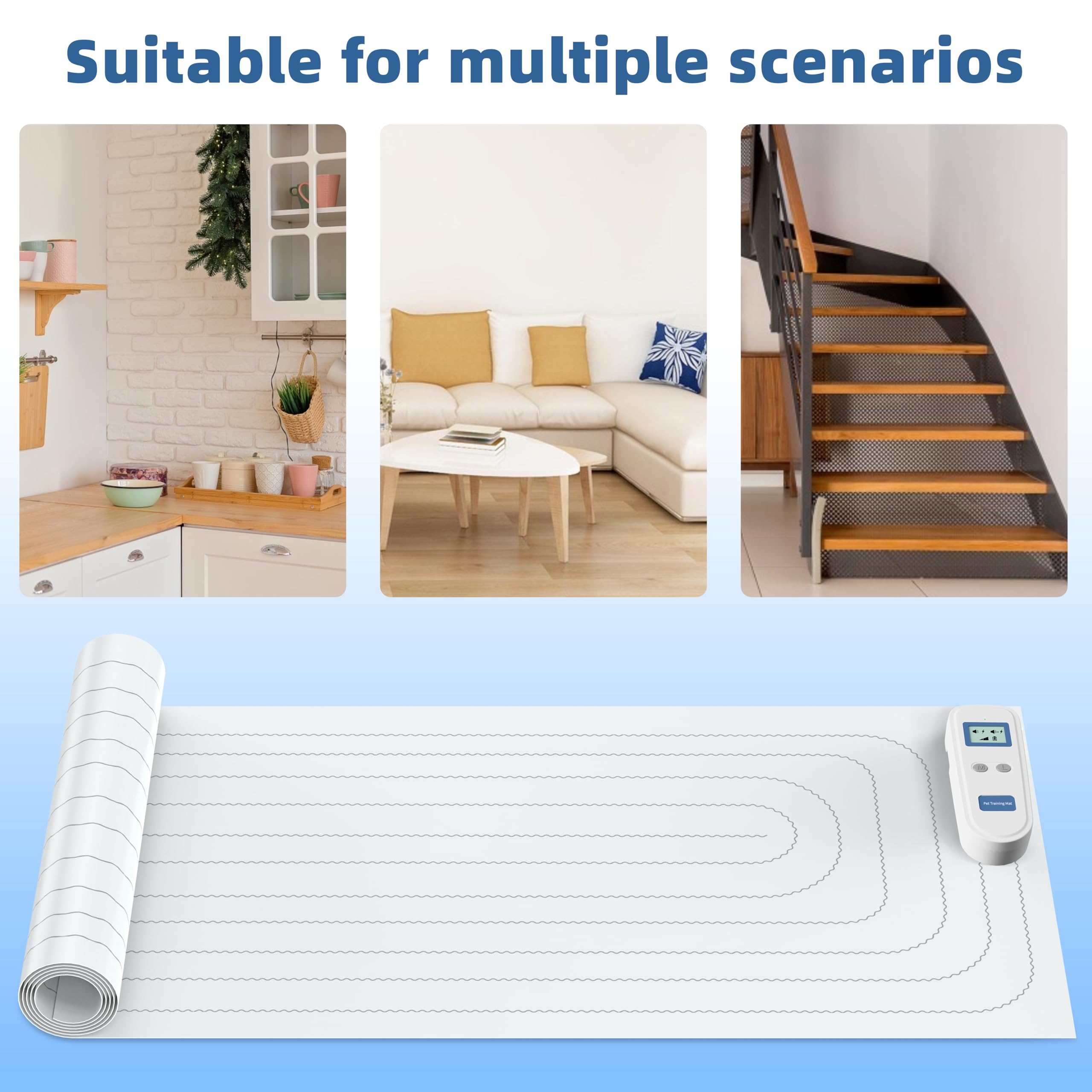 Petnais scat mat barrier protects sofas and counters from damage.