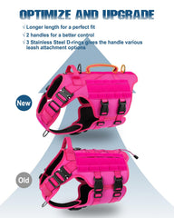 PETNANNY tactical dog harness MOLLE vest for modular pockets and accessories