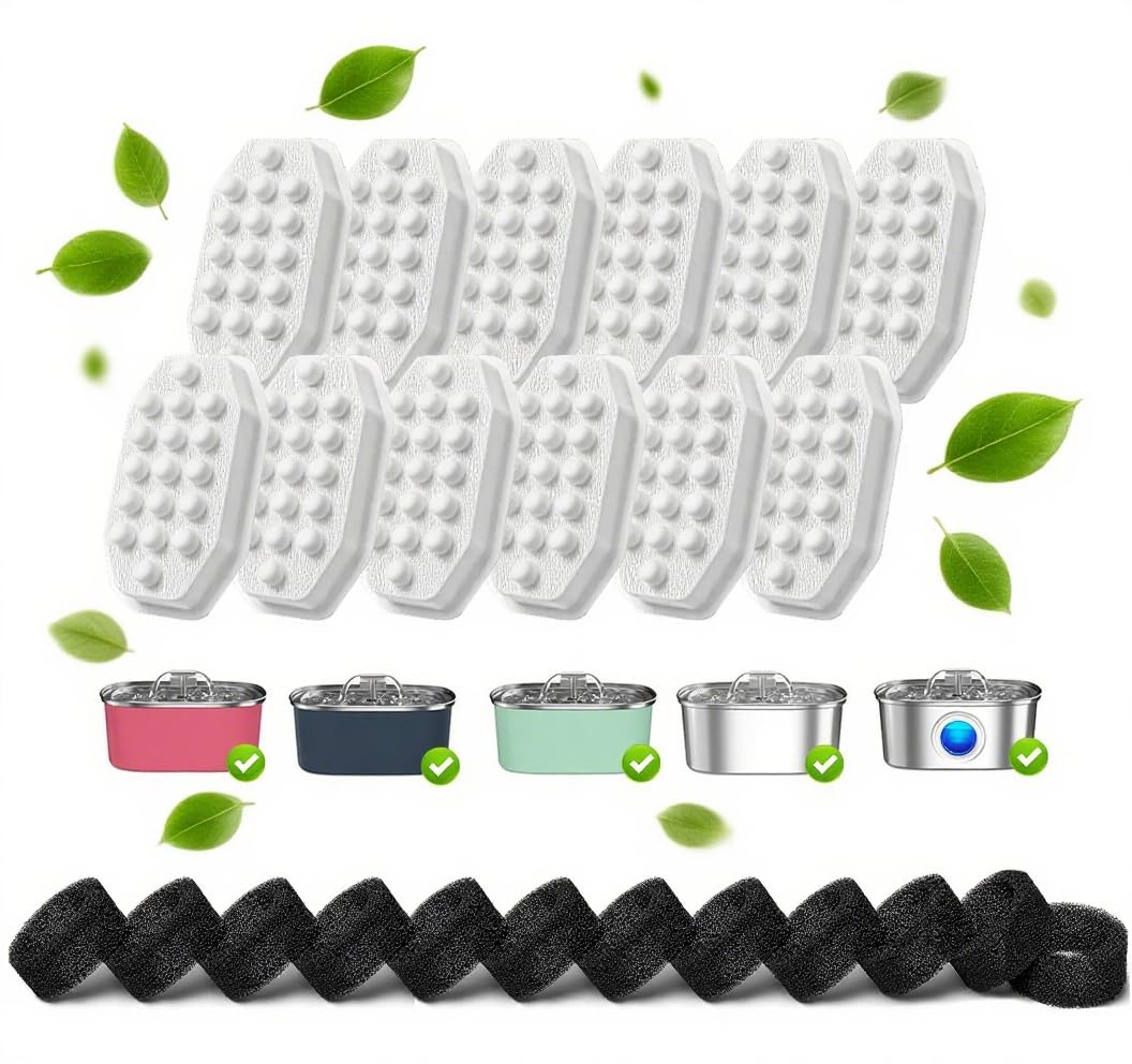 PetNeizance cat fountain filters pack for clean water filtration and easy replacement.