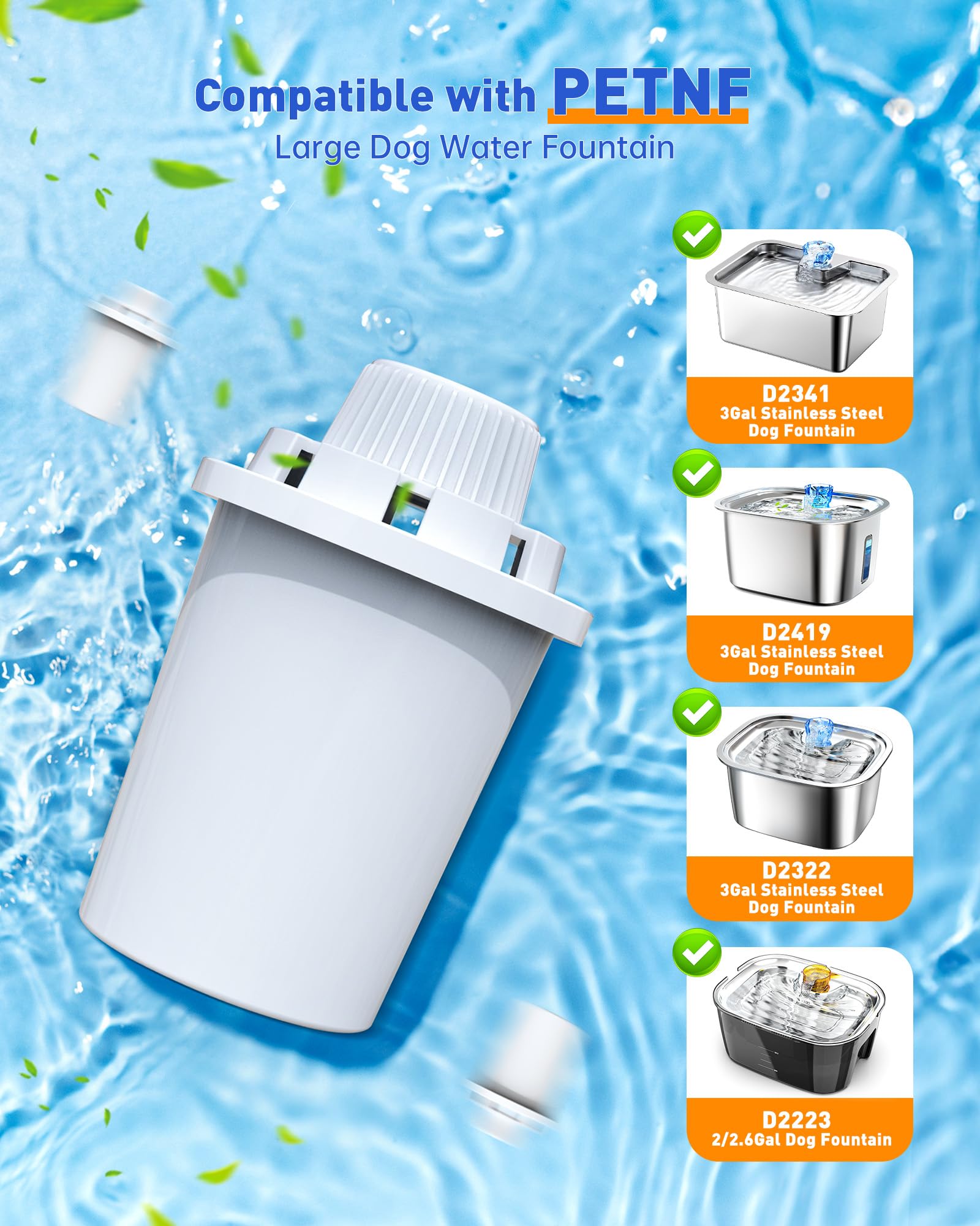 PETNF 7-layer vertical filtration highlights deeper filtration and clearer water.