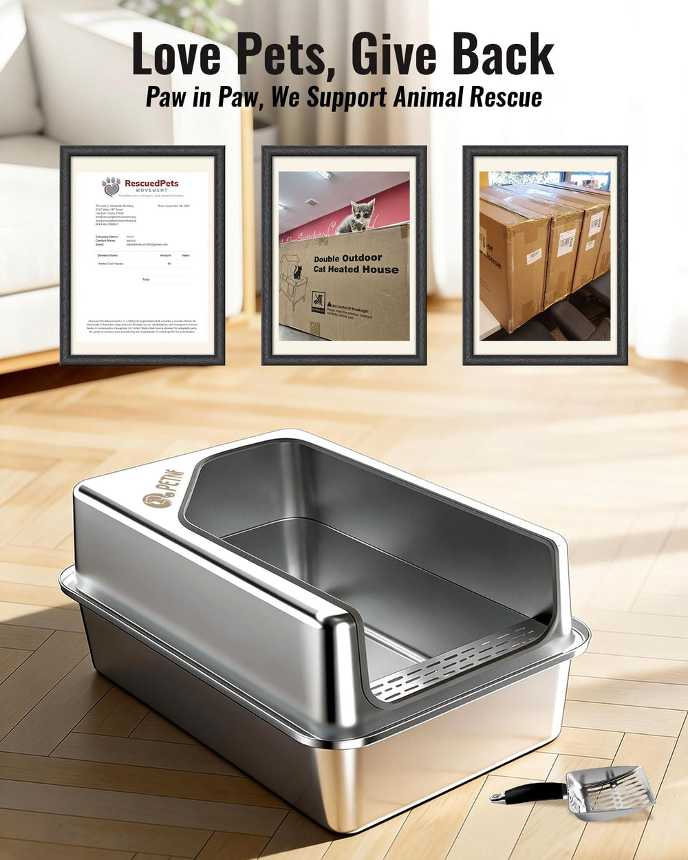 Leak-proof stainless steel design of PETNF helps maintain a tidy space.