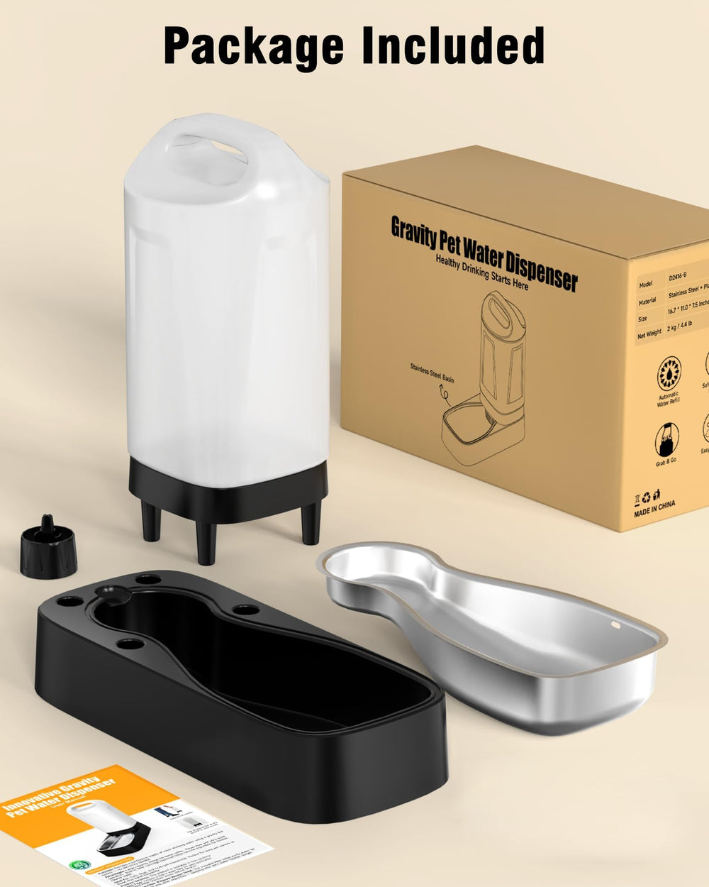 Detachable tank on PETNF dispenser for simple cleaning