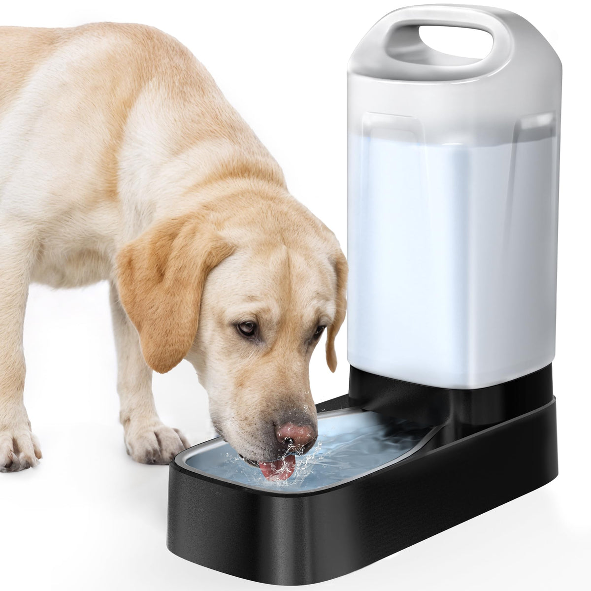 PETNF automatic dispenser front view showing large capacity for multiple pets