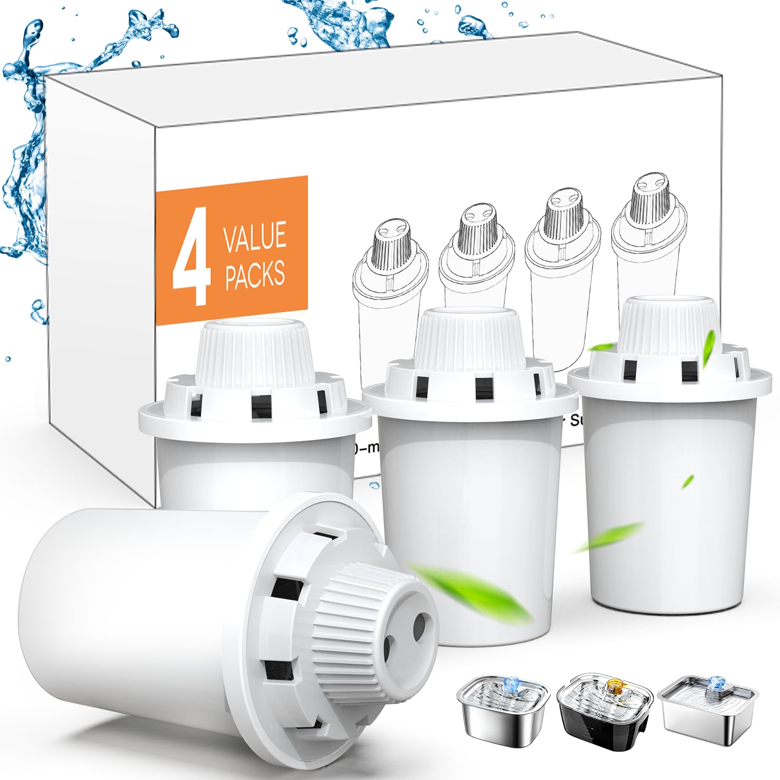 PETNF dog fountain filter pack ready for compatible large-pet dispensers