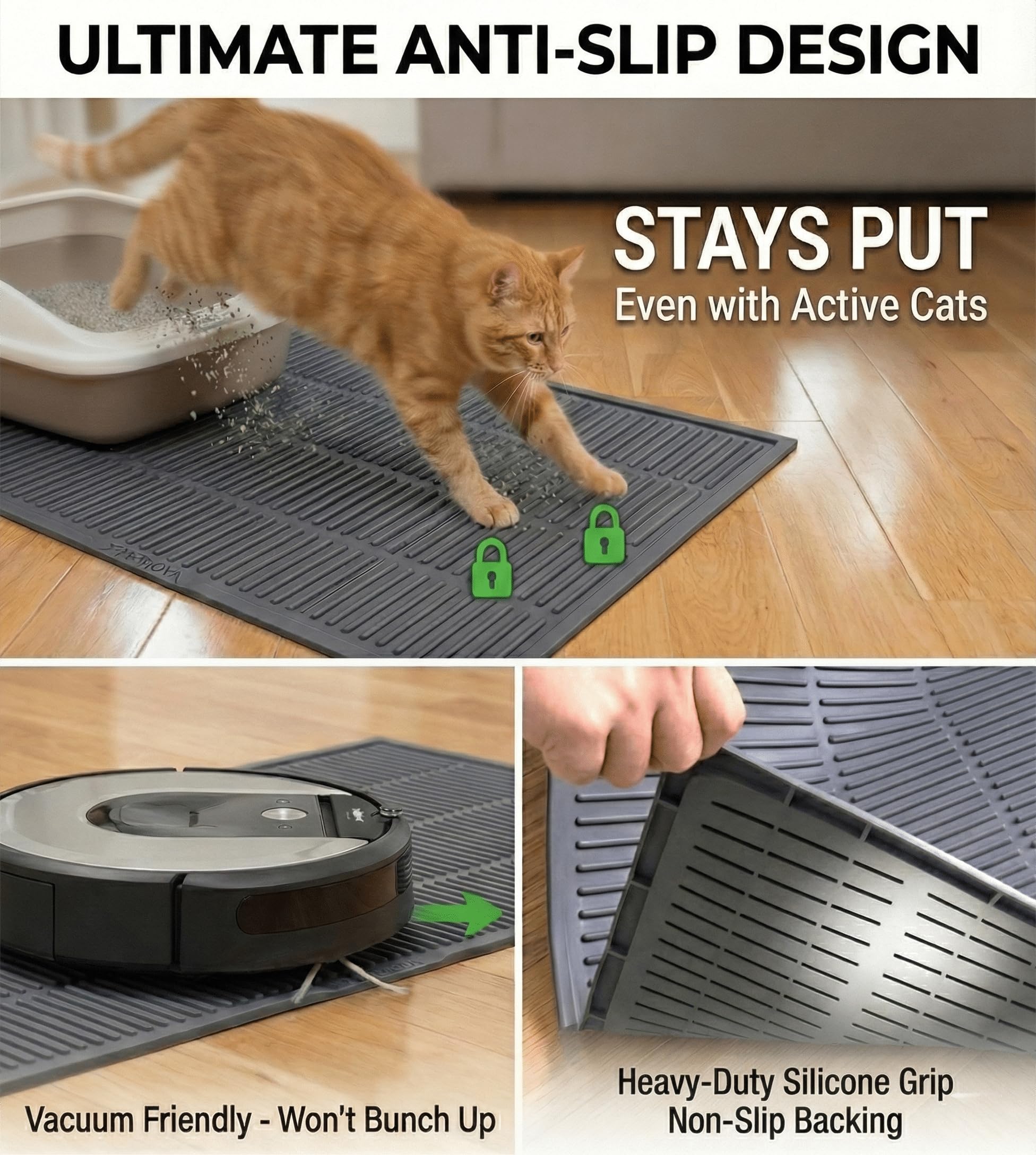 PetNova soft, food-grade silicone feels gentle on paws.