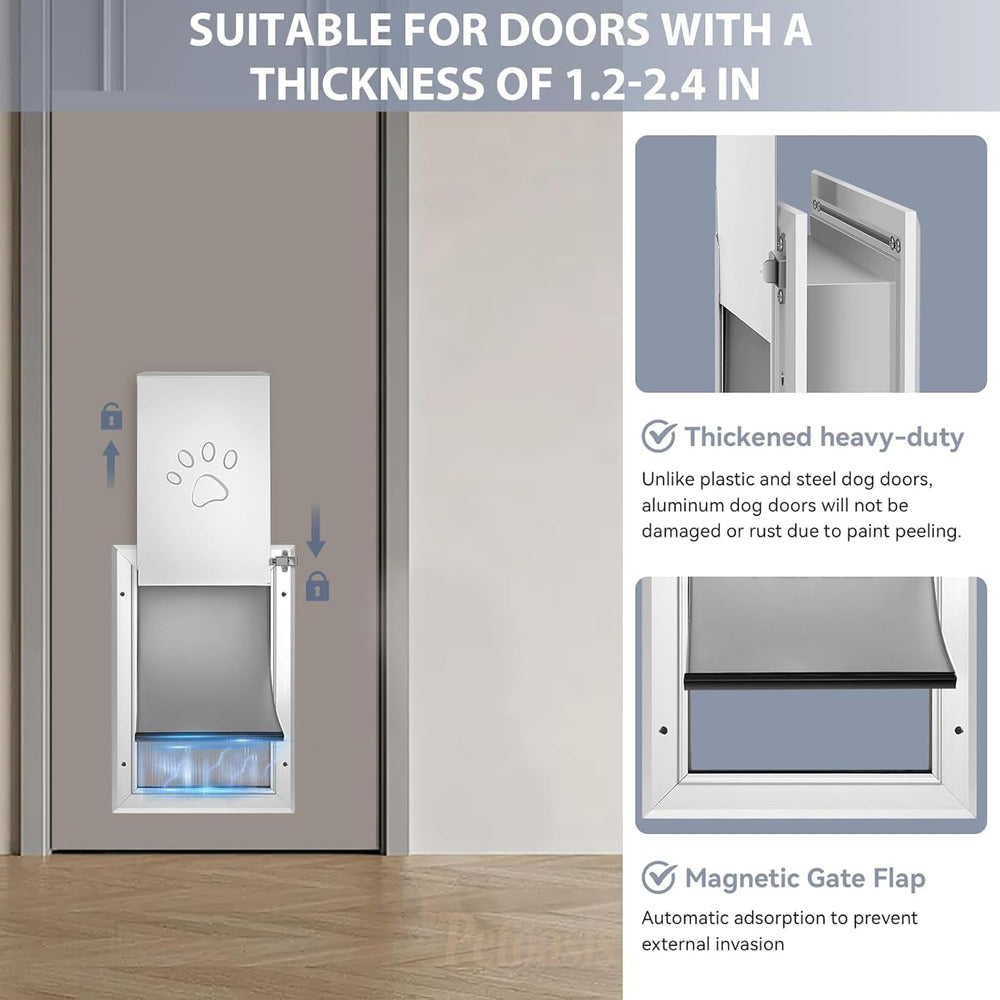 Petoasis aluminum frame interior panel close-up, reinforced for durability.