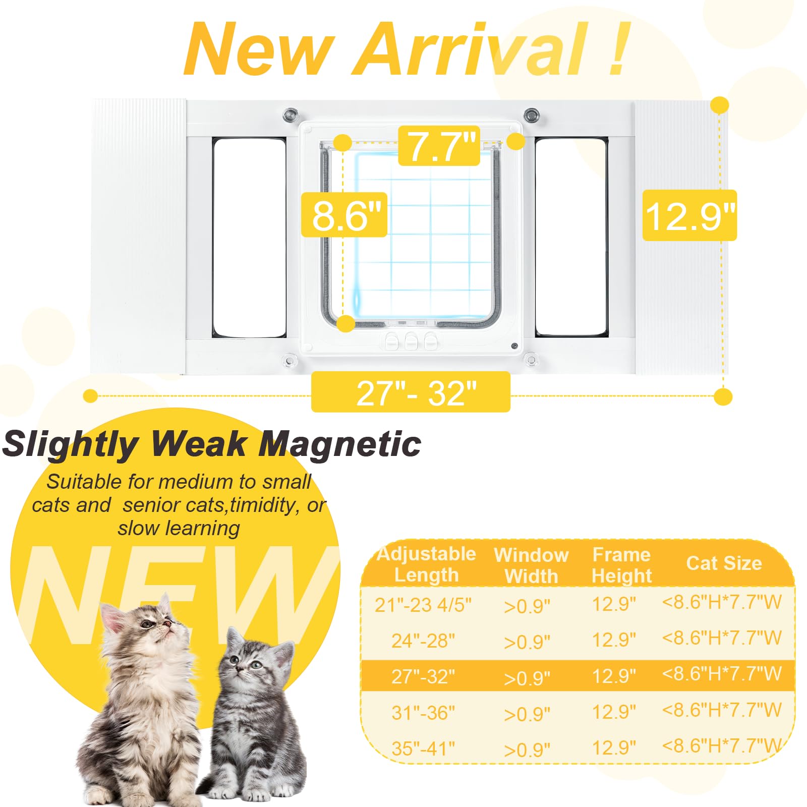 Petoasis cat window door installation steps illustrate damage-free setup