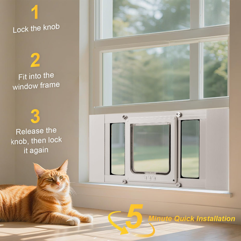 Petoasis fits-windows-21-23-4-5-inches shows sizing guidance for most window setups.
