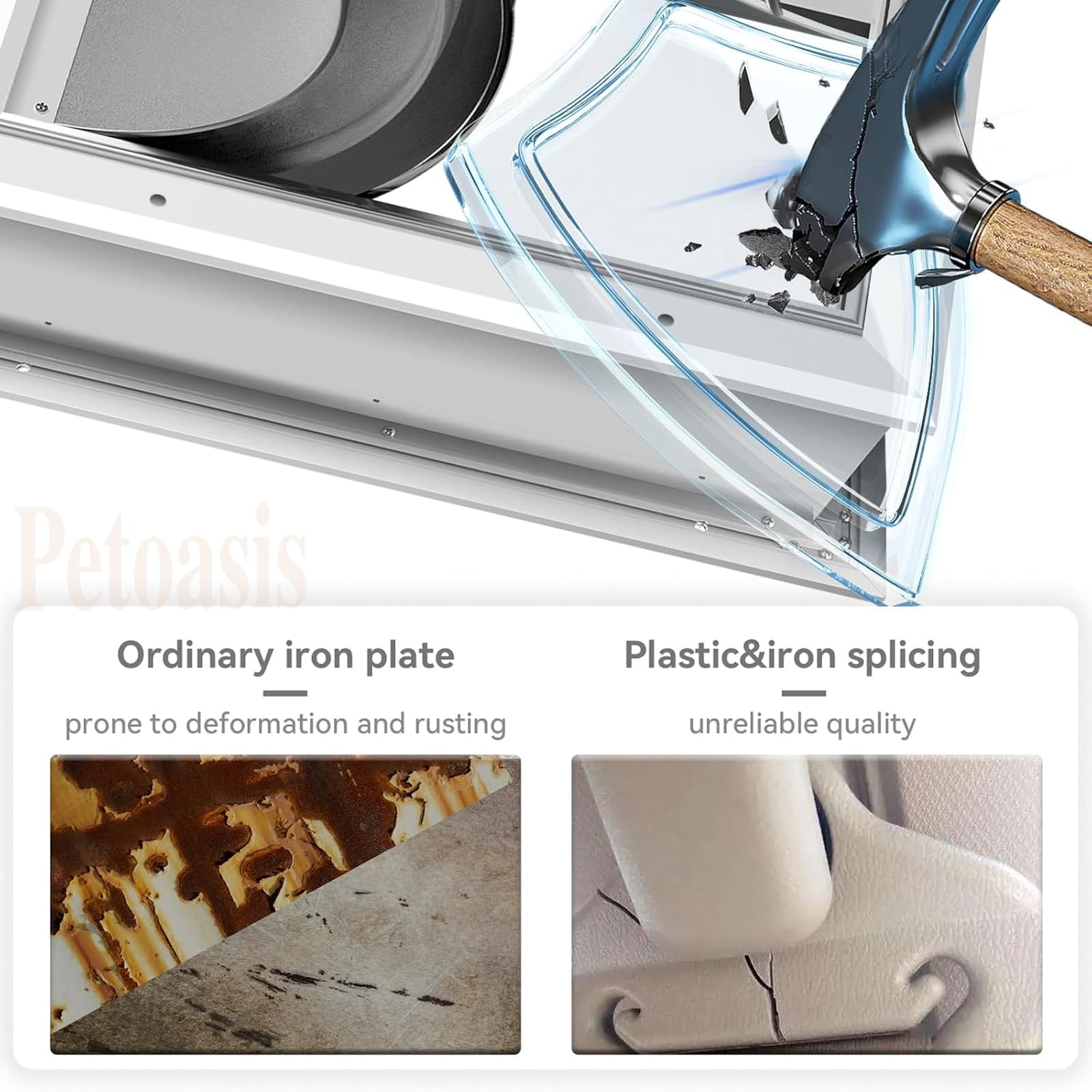 Petoasis two-color options in black and silvery white for modern homes.