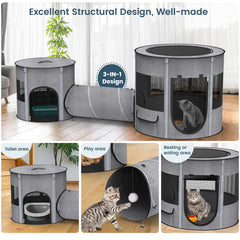 PETOCAT anti-scratch breathable mesh prevents claws while keeping visibility.