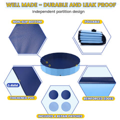 PETOCAT anti-slip bottom with diamond texture reduces slips during water play.