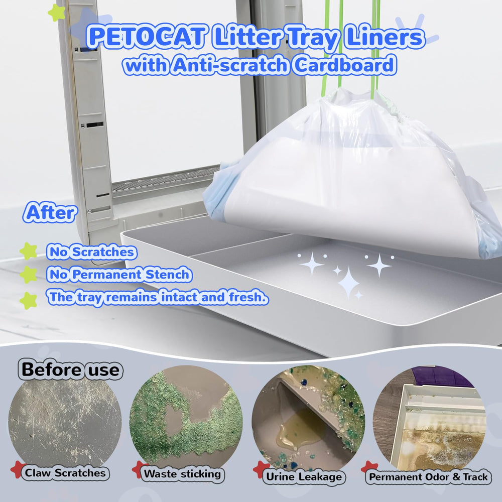PETOCAT bottom-protection liner prevents scratches on the tray