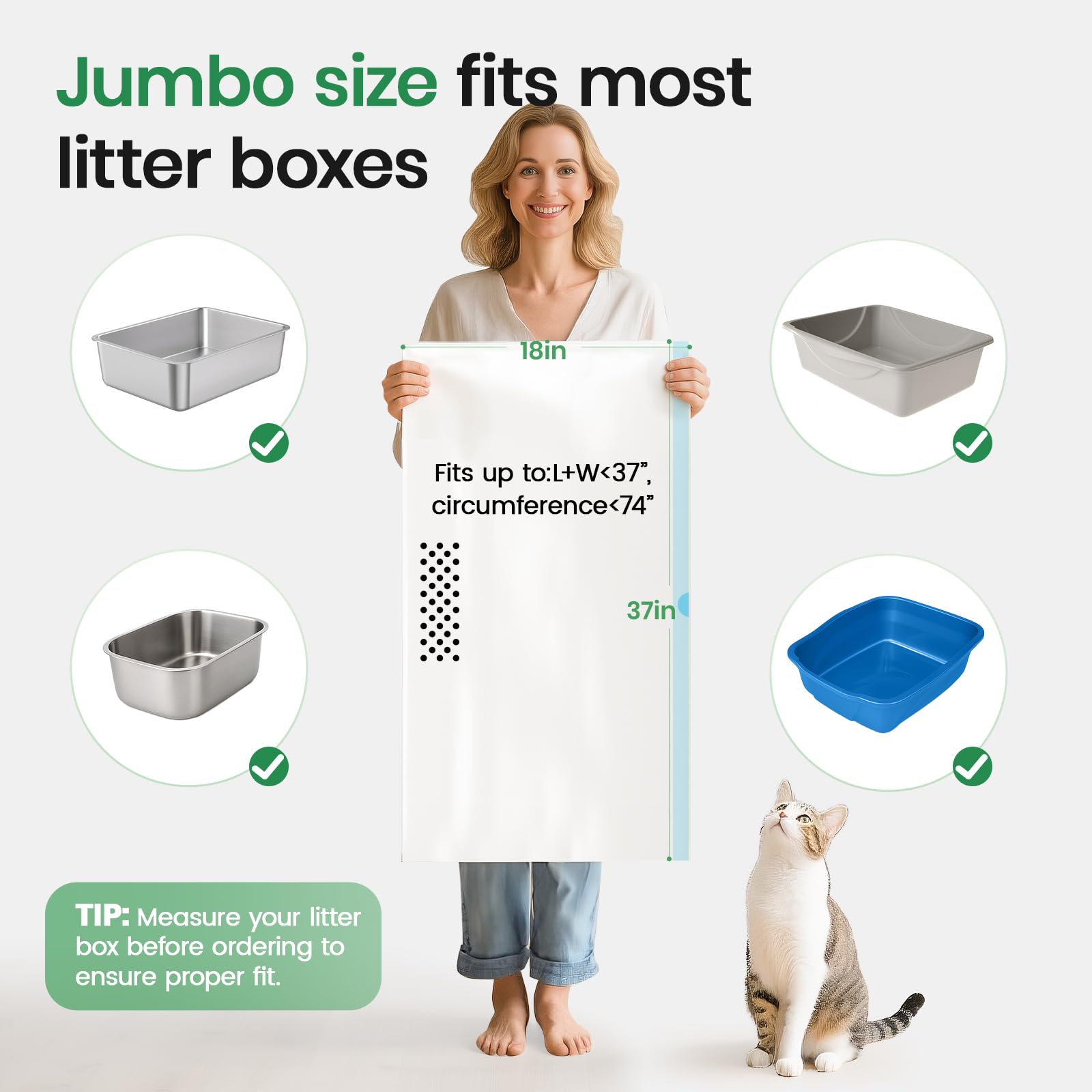 PETOCAT discreet, low-profile liners keep litter quiet and stress-free for sensitive cats.