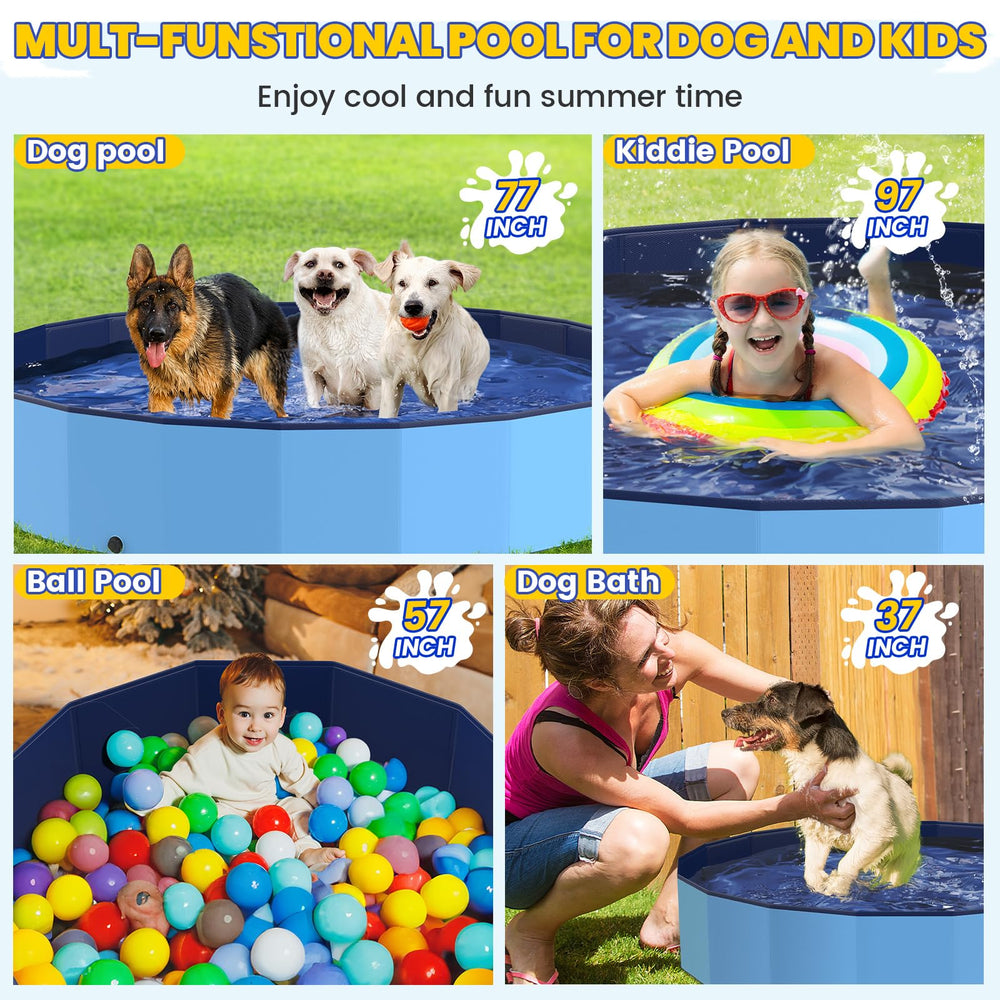 PETOCAT foldable pool folded storage for easy transport