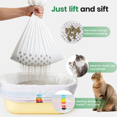 PETOCAT heavy-duty liner resists claws while preventing leaks during weekly litter changes.