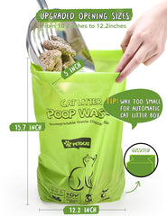 PETOCAT leakproof bags keep litter box waste contained and odors minimized.
