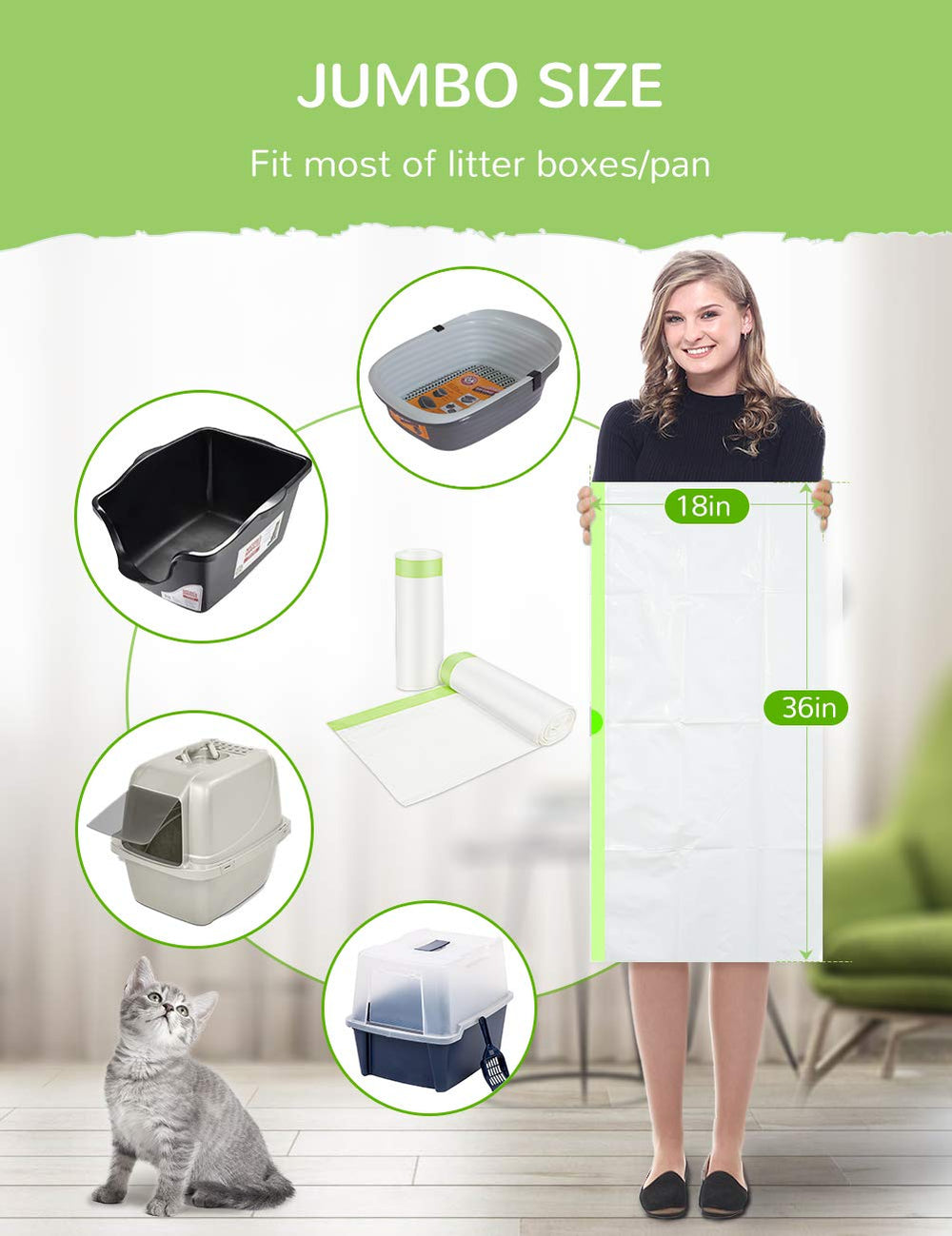 PETOCAT 2mil thick liner resists tears during use.